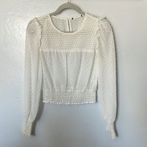 White Sheer Long Sleeve